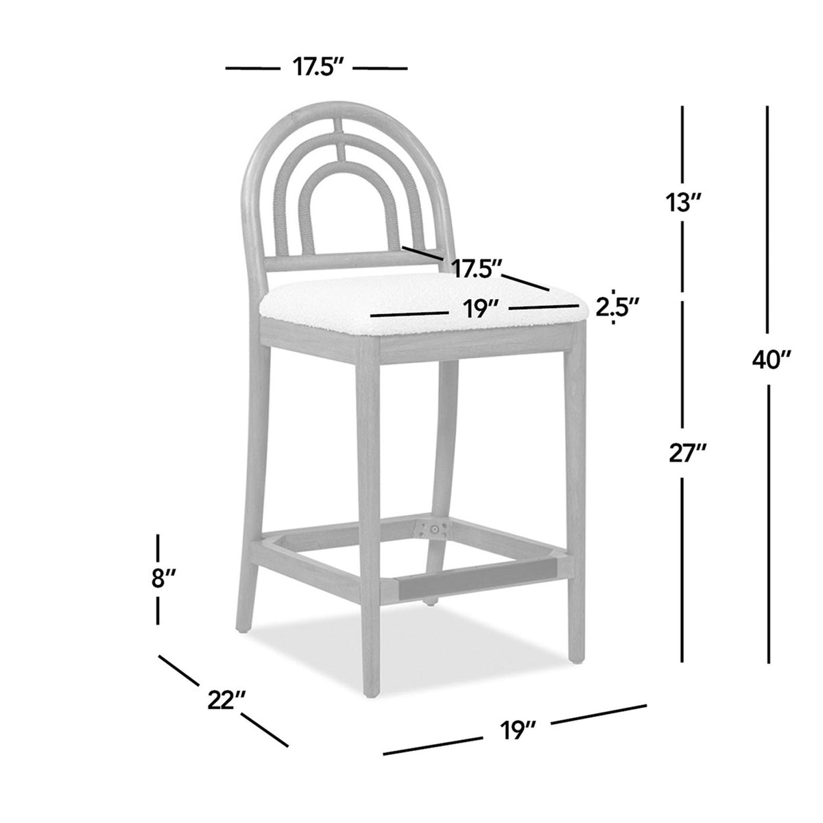 Panama - Curved Back Cane Bar Stool (Set of 2), photo 13 of 23