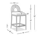Panama - Curved Back Cane Bar Stool (Set of 2) by HouseOfZazla