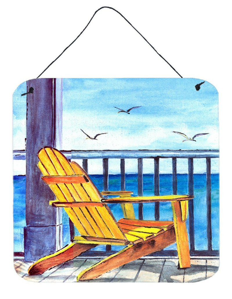 Adirondack Chairs Aluminium Metal Wall or Door Hanging Prints 8085