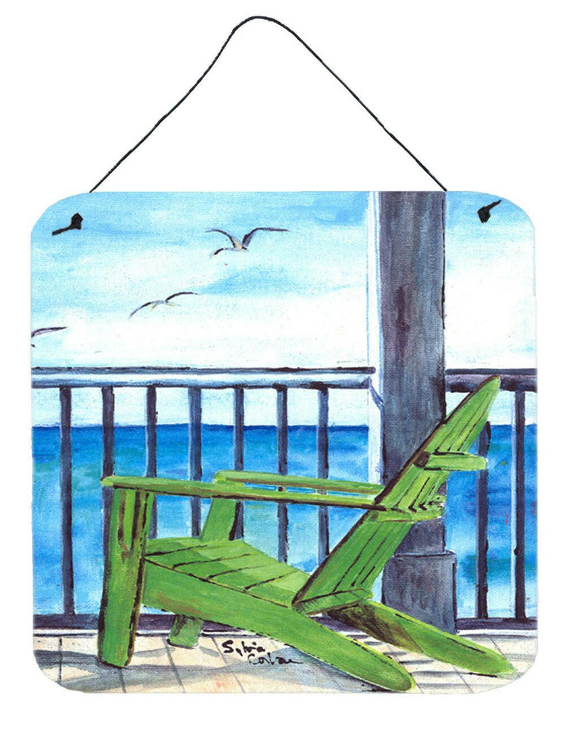 Adirondack Chairs Aluminium Metal Wall or Door Hanging Prints 8085