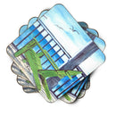 Adirondack Chairs Coasters - Set of 4 Lightweight Foam, Absorbent Drink Coasters