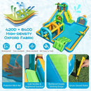 Inflatable Water Slide Tropical Theme Dual Slide Aqua Park Blower Excluded by LJGDeals