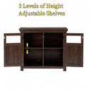 2 Doors Cabinet Large Buffet Sideboard Cabinet Bar Wine Cabinet for Entryway Living Room Buffet Cabinet Table Coffee Bar Wine Bar Storage Cabinet for Dining Room Espresso