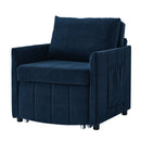 Upholstered Convertible Sleeper Sofa With 5 Position Backrest, Side Pockets, Storage by HouseOfZazla