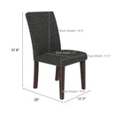 Upholstered Dining Chair With High Back Design (Set of 2) by HouseOfZazla