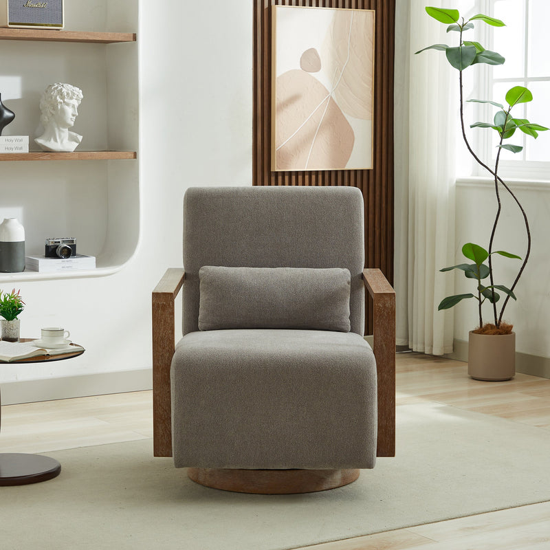 Walker Edison | Swivel Modern Upholstered Accent Chair