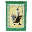 Bird - Pelican House Flag 28x40 Porch Sleeve Pole Decorative Outside Yard Banner Artwork Wall Hanging, Polyester
