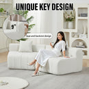 Modular Sectional Sofa With 2 Pillows, Symmetrical Design by HouseOfZazla