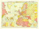 Vintage Map of Asia, 1935