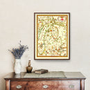 Vintage Map of Michigan 1940