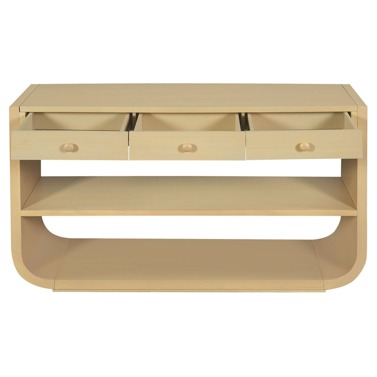 Console Table With 3 Soft Close Drawers & 2 Open Shelves, photo 23 of 40