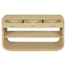 Console Table With 3 Soft Close Drawers & 2 Open Shelves by HouseOfZazla