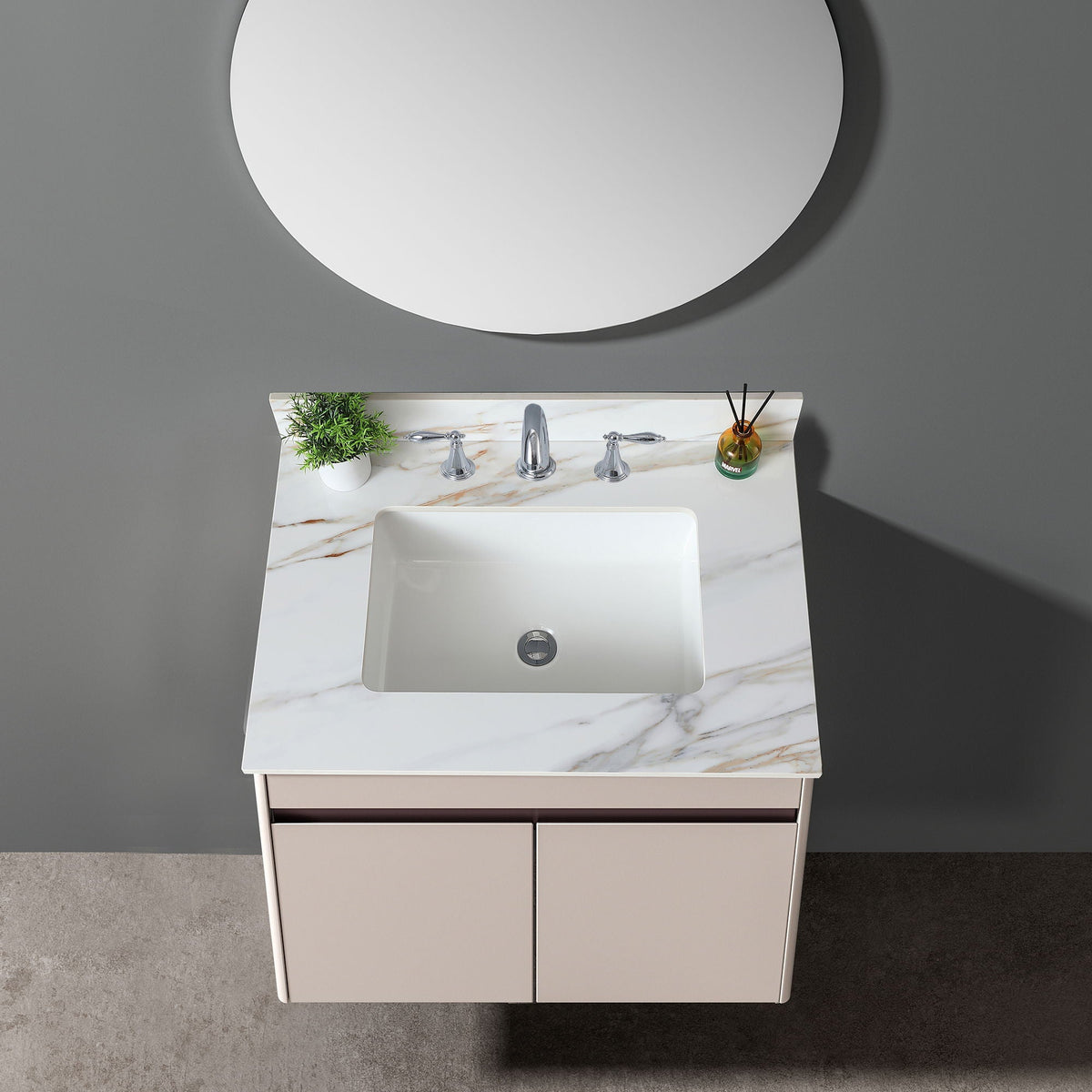 Vanity Top With Undermount Sink And Backsplash, Sintered Stone, photo 30 of 40