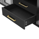 TV Stand For TVs Up To 75", Entertainment Center Media Console For Living Room - Black