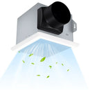 80 CFM Ceiling Mount Bathroom Exhaust Fan with Metal Housing and 4 Inches Duct by LJGDeals