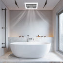 80 CFM Ceiling Mount Bathroom Exhaust Fan with Metal Housing and 4 Inches Duct by LJGDeals