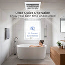 80 CFM Bathroom Exhaust Fan with Metal Housing and 4 Inches Duct by LJGDeals
