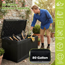 80 Gallon Outdoor Deck Box with Lockable Lid by LJGDeals