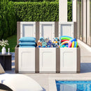 80 Gallon Patio Container with Lockable Lid for Packages and Garden by LJGDeals