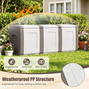 80 Gallon Patio Container with Lockable Lid for Packages and Garden by LJGDeals