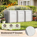 80 Gallon Patio Container with Lockable Lid for Packages and Garden by DirectDeals
