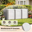 80 Gallon Patio Container with Lockable Lid for Packages and Garden by LJGDeals
