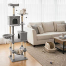80 Inches Tall Cat Tree with 2 Large Condos and Dangling Toys by LJGDeals