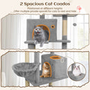 80 Inches Tall Cat Tree with 2 Large Condos and Dangling Toys by LJGDeals