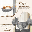 80 Inches Tall Cat Tree with 2 Large Condos and Dangling Toys by LJGDeals
