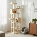 80 Inches Tall Cat Tree with 2 Large Condos and Dangling Toys by LJGDeals