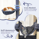 80 Inches Tall Cat Tree with 2 Large Condos and Dangling Toys by LJGDeals