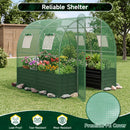 Walk-In Greenhouse with Planter Bed 80" x 79" x 79"