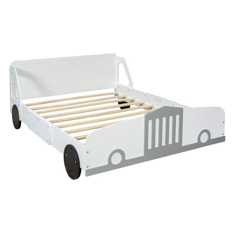 Walker Edison | Full Size Car Shaped Platform Bed