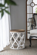 Stylish Rustic Round Wooden Table by HouseOfZazla