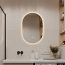Smart Wall Mounted LED Touch Screen Mirror With Anti-Fog Function And Adjustable Lighting by Unique Piece Furniture