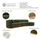 Daria - Sofa Sectional With Pillows, 2 Piece Design by HouseOfZazla