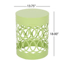 Outdoor Metal Large End Table, Modern Design by HouseOfZazla