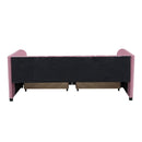 Upholstered Daybed With Ergonomic Design Backrest by HouseOfZazla