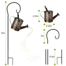 Solar Watering Can Powered String Light Hollow LED Watering Can Light Garden Fairy Decoration Solar Stake Lights For Pathway Yard Lawn Patio Landscape