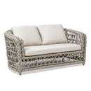 Everly - Frame Barrel Deep Seating Patio Loveseat Sofa Axroma Olefin - Oat Beige by HouseOfZazla