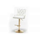 Adjustable Swivel Bar Stool With Nailhead Trim (Set of 2) by HouseOfZazla