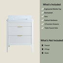 Fully Assembled 30'' Bathroom Vanity by HouseOfZazla