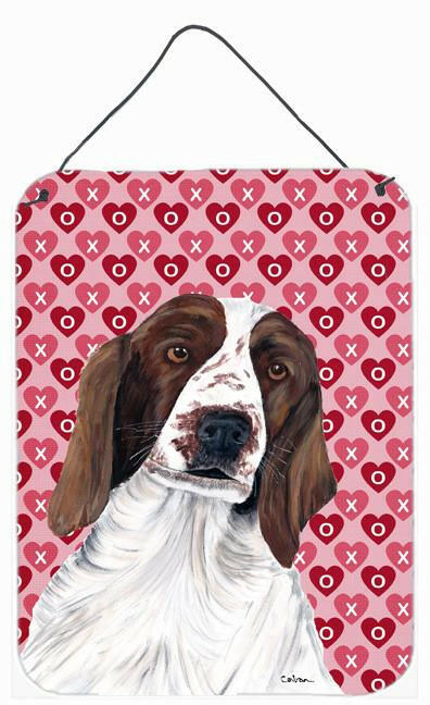 Welsh Springer Spaniel Hearts Love Valentine's Day Wall or Door Hanging Prints