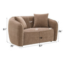 Keith Loveseat With 2 Matching Color Toss Pillows by HouseOfZazla