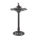 Lancaster Outdoor Aluminum and Iron Top Bird Bath with Iron Base, Bronze by HouseOfZazla