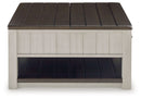 Darborn - Lift Top Cocktail Table - Gray / Brown
