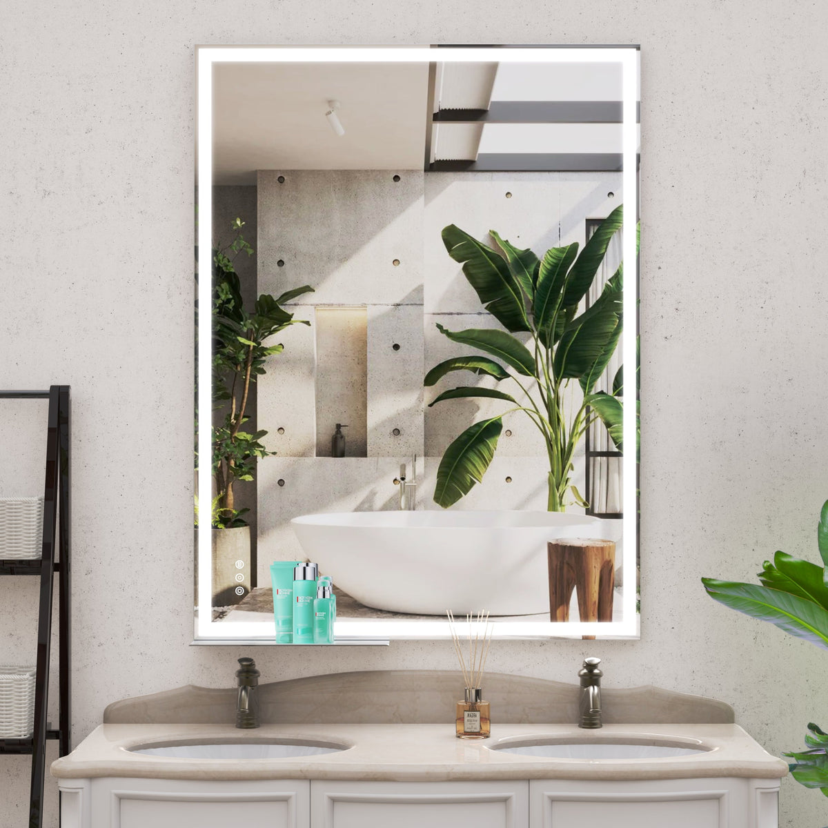 48x36 inch LED Bathroom Vanity Mirror, photo 2 of 10