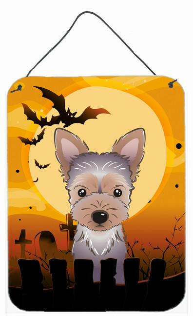 Halloween Yorkie Puppy Wall or Door Hanging Prints BB1790DS1216