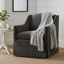 Luisa - Skirted Swivel Accent Chair by HouseOfZazla