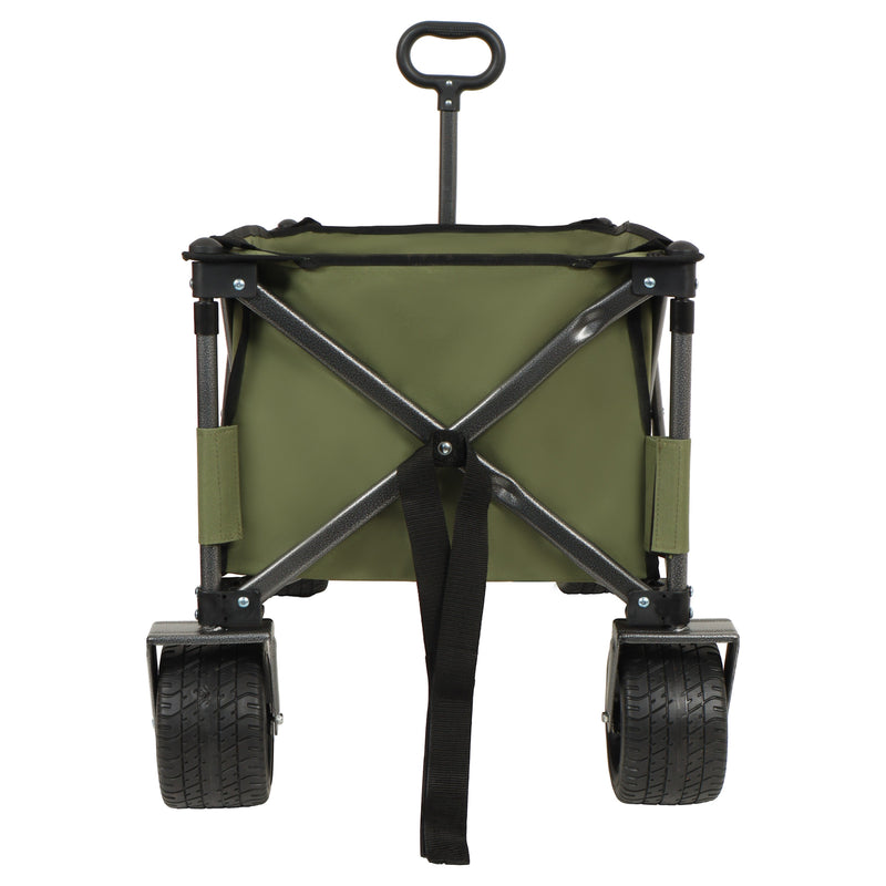 Utility Park Garden Cart Tool Customized Color Folding Camping Trolley Outdoor Picnic Beach Wagon, Green